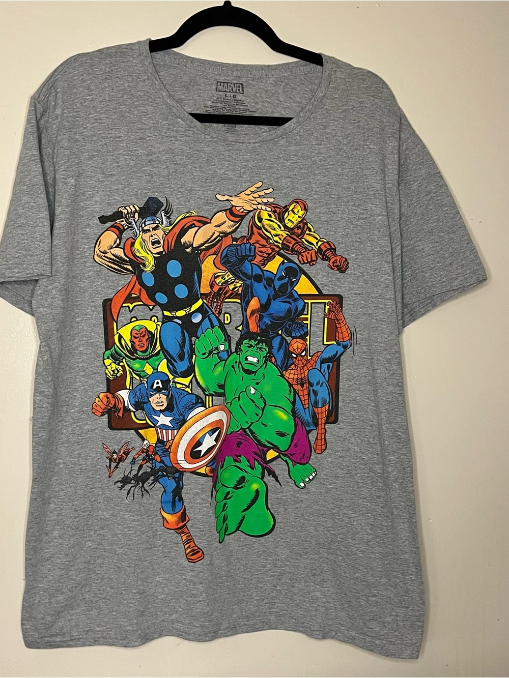 Marvel Multicolor Avengers Graphic Tee - Gray Base